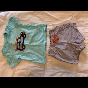 Carter’s “surf woody” shirt and shorts outfit